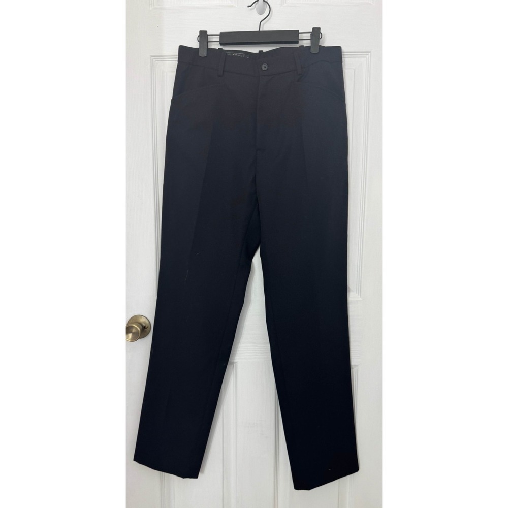 NWT Re/Done 60S Slim Fit Front Trouser Mens 32 Black Straight Leg Pockets Casual